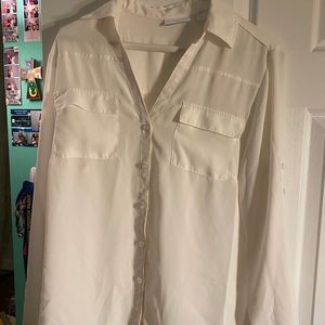 White NY&Co Blouse Medium